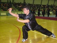 Fation Thomaj at the Second World Traditional Wushu Championships 2006 - Zhengzhou, China