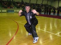 Fation Thomaj at the Second World Traditional Wushu Championships 2006 - Zhengzhou, China