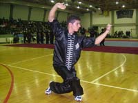 Fation Thomaj at the Second World Traditional Wushu Championships 2006 - Zhengzhou, China