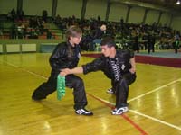 Fation Thomaj at the Second World Traditional Wushu Championships 2006 - Zhengzhou, China
