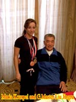 Maria Kourmpei at the Second World Traditional Wushu Championships 2006 - Zhengzhou, China