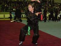 Maria Kourmpei at the Second World Traditional Wushu Championships 2006 - Zhengzhou, China
