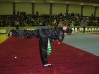Maria Kourmpei at the Second World Traditional Wushu Championships 2006 - Zhengzhou, China
