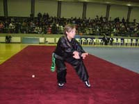 Maria Kourmpei at the Second World Traditional Wushu Championships 2006 - Zhengzhou, China