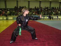 Maria Kourmpei at the Second World Traditional Wushu Championships 2006 - Zhengzhou, China