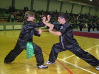Maria Kourmpei at the Second World Traditional Wushu Championships 2006 - Zhengzhou, China