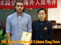 Sifu Stavros Stofylas at the Second World Traditional Wushu Championships 2006 - Zhengzhou, China
