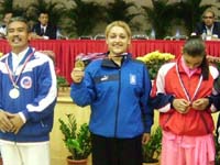 Vagia Bitsikokou at the Second World Traditional Wushu Championships 2006 - Zhengzhou, China