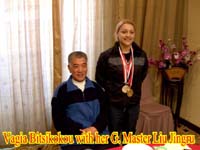 Vagia Bitsikokou at the Second World Traditional Wushu Championships 2006 - Zhengzhou, China