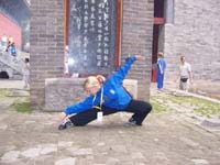 Vagia Bitsikokou at the Second World Traditional Wushu Championships 2006 - Zhengzhou, China