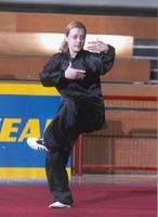 Vagia Bitsikokou at the Second World Traditional Wushu Championships 2006 - Zhengzhou, China